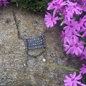 Choker, hand beaded, so different